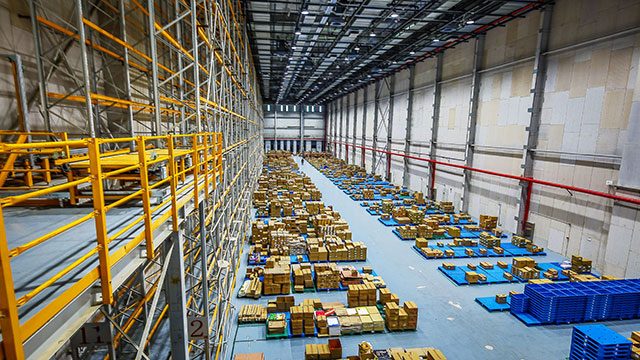 large-scale warehouse or distribution center