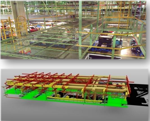 As-Built Conversion Point Cloud to 3D (Assembly Section)